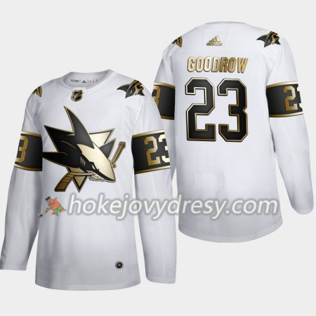 Pánské Hokejový Dres San Jose Sharks Barclay Goodrow 23 Adidas 2019-2020 Golden Edition Bílá Authentic